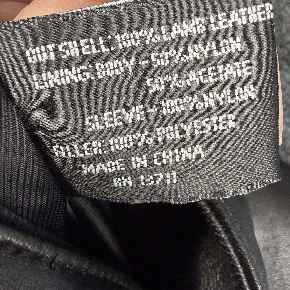 Brandon Thomas Genuine Lambskin Leather Jacket Mens XL Black Soft Button Coat - Picture 12 of 13
